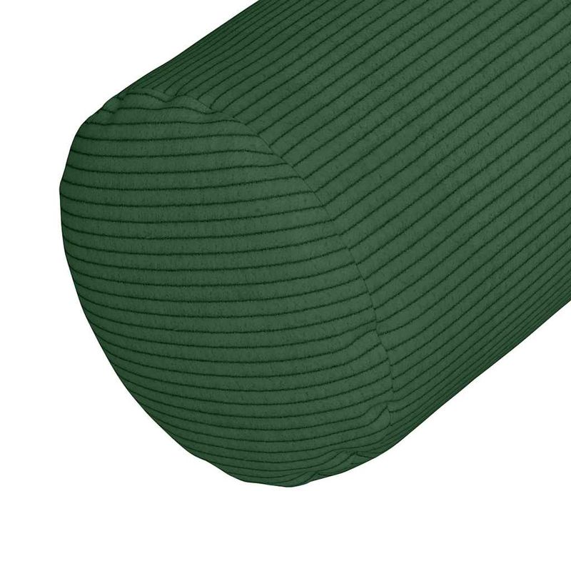 Casa si Gradina - Textile si covoare - Perne si pilote - Perne decorative - Perne Bolster 2 pcs Verde inchis Ø 25 x 70 cm - Infinity.ro