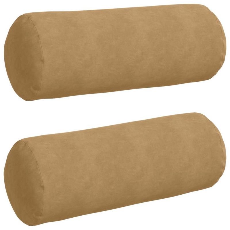 Casa si Gradina - Textile si covoare - Perne si pilote - Perne decorative - Perne Bolster 2 pcs Maro Ø 25 x 70 cm Tesatura din corduroy - Infinity.ro