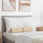 Casa si Gradina - Textile si covoare - Perne si pilote - Perne decorative - Perne Bolster 2 pcs Crem Ø 15 x 40 cm Tesatura din microfibra - Infinity.ro