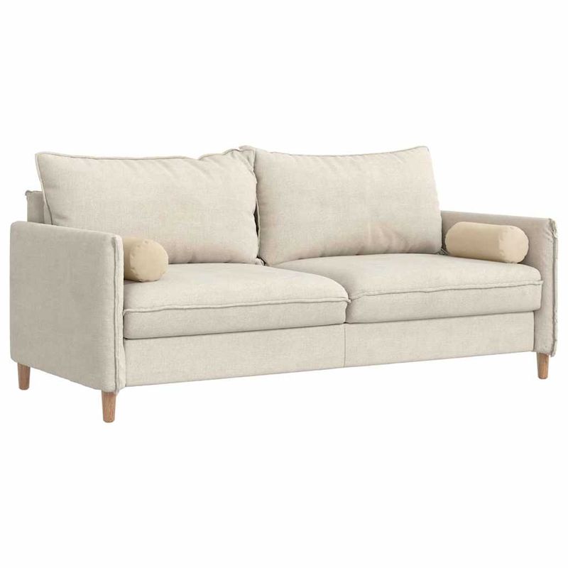 Casa si Gradina - Textile si covoare - Perne si pilote - Perne decorative - Perne Bolster 2 pcs Crem Ø 15 x 40 cm Tesatura din microfibra - Infinity.ro