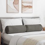 Casa si Gradina - Textile si covoare - Perne si pilote - Perne decorative - Perne Bolster 2 pcs Gri deschis Ø 25 x 70 cm - Infinity.ro