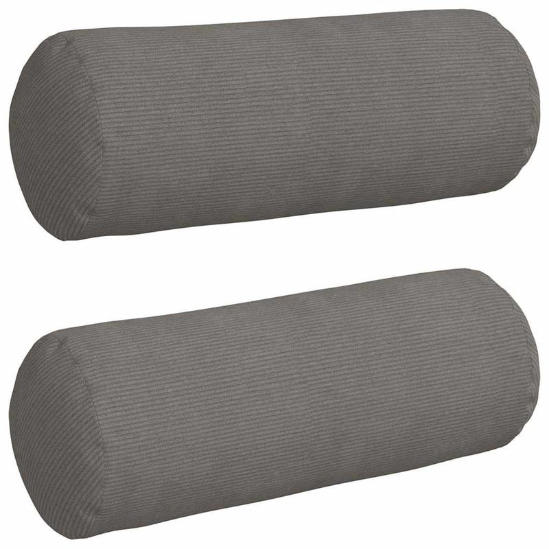 Casa si Gradina - Textile si covoare - Perne si pilote - Perne decorative - Perne Bolster 2 pcs Gri deschis Ø 25 x 70 cm - Infinity.ro