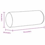 Casa si Gradina - Textile si covoare - Perne si pilote - Perne decorative - Perne Bolster 2 pcs Gri deschis Ø 25 x 70 cm - Infinity.ro