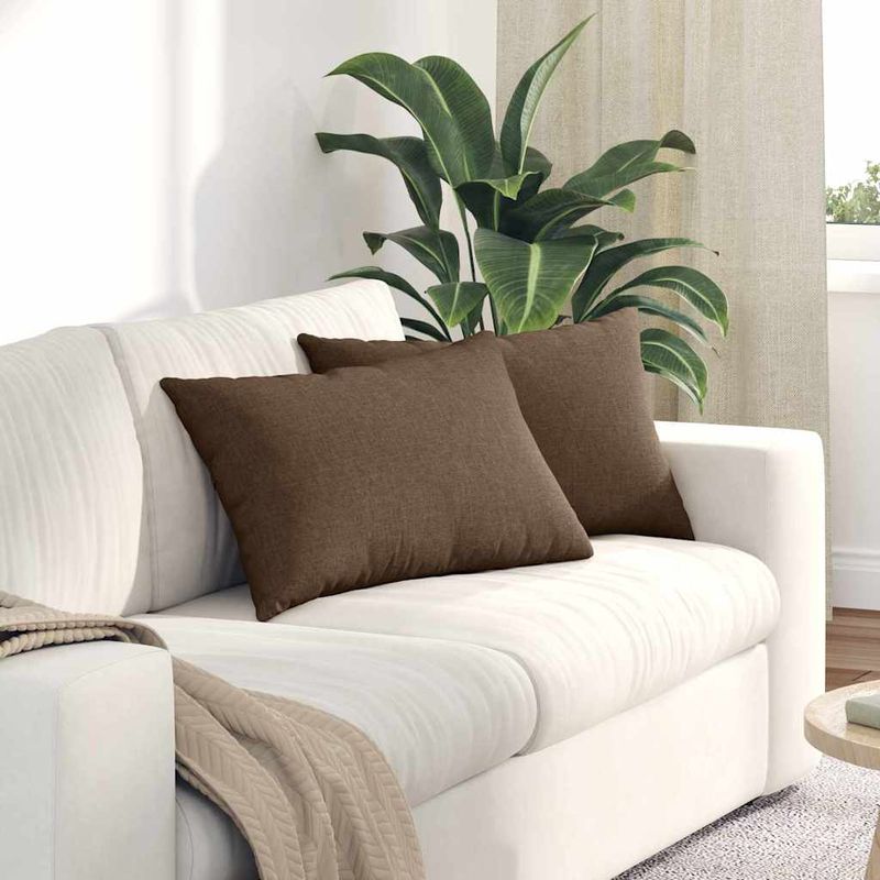 Casa si Gradina - Textile si covoare - Perne si pilote - Perne decorative - Perne pentru canapea 2 pcs Maro 40 x 60 cm - Infinity.ro