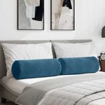 Casa si Gradina - Textile si covoare - Perne si pilote - Perne decorative - Perne Bolster 2 pcs albastru Ø 25 x 70 cm Tesatura din corduroy - Infinity.ro