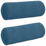 Casa si Gradina - Textile si covoare - Perne si pilote - Perne decorative - Perne Bolster 2 pcs albastru Ø 25 x 70 cm Tesatura din corduroy - Infinity.ro