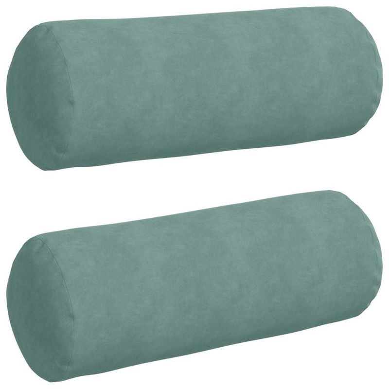 Casa si Gradina - Textile si covoare - Perne si pilote - Perne decorative - Perne Bolster 2 pcs Verde Marii Ø 25 x 70 cm - Infinity.ro