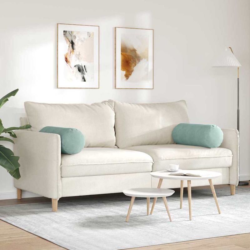 Casa si Gradina - Textile si covoare - Perne si pilote - Perne decorative - Perne Bolster 2 pcs Verde Marii Ø 25 x 70 cm - Infinity.ro