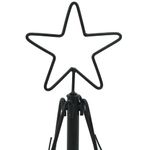 Casa si Gradina - Decoratiuni - Decoratiuni de sezon - Brad de Craciun in Forma de Con cu suport Negru 60 cm Otel - Infinity.ro