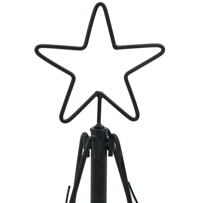 Casa si Gradina - Decoratiuni - Decoratiuni de sezon - Brad de Craciun in Forma de Con cu suport Negru 60 cm Otel - Infinity.ro