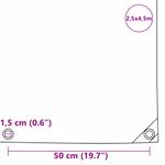 Casa si Gradina - Gradina si terasa - Umbrele si pavilioane - Pavilioane - Panza 650g / m² Maro 2,5 x 4,5 m Panza cu acoperire PVC - Infinity.ro