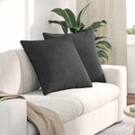 Casa si Gradina - Textile si covoare - Perne si pilote - Perne decorative - Perne pentru canapea 2 pcs Gri inchis 60 x 60 cm - Infinity.ro