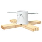 Casa si Gradina - Decoratiuni - Decoratiuni de sezon - Suport pentru brad de Craciun 1.73 Alb 50 x 50 x 16 cm - Infinity.ro