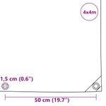 Casa si Gradina - Gradina si terasa - Umbrele si pavilioane - Pavilioane - Panza 650g / m² Verde masliniu 4 x 4 m Panza cu acoperire PVC - Infinity.ro
