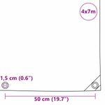Casa si Gradina - Gradina si terasa - Umbrele si pavilioane - Pavilioane - Panza 650g / m² Portocaliu 4 x 7 m Panza cu acoperire PVC - Infinity.ro