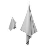 Casa si Gradina - Textile si covoare - Textile baie - Prosoape - Set de Prosoape Sport 2 pcs Gri tesatura - Infinity.ro