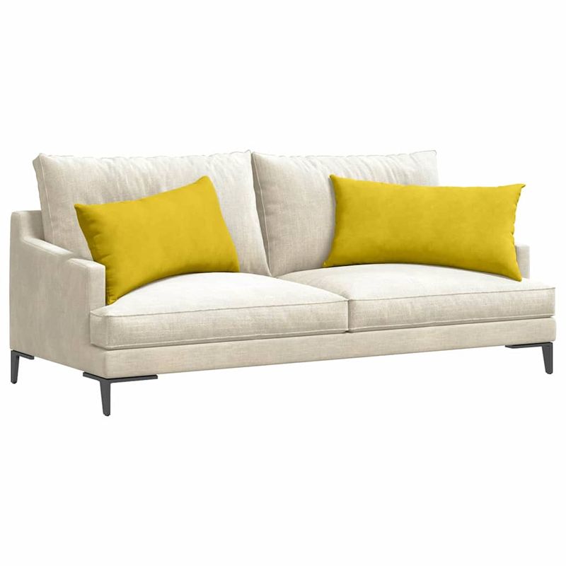 Casa si Gradina - Textile si covoare - Perne si pilote - Perne decorative - Perne pentru canapea 2 pcs Galben 80 x 40 cm - Infinity.ro