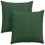 Casa si Gradina - Textile si covoare - Perne si pilote - Perne decorative - Perne pentru canapea 2 pcs Verde inchis 80 x 80 cm - Infinity.ro