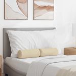 Casa si Gradina - Textile si covoare - Perne si pilote - Perne decorative - Perne Bolster 2 pcs Crem Ø 15 x 40 cm tesatura - Infinity.ro