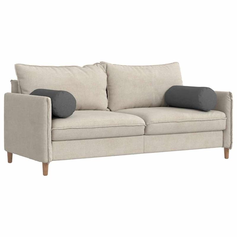 Casa si Gradina - Textile si covoare - Perne si pilote - Perne decorative - Perne Bolster 2 pcs Gri inchis Ø 25 x 70 cm tesatura - Infinity.ro