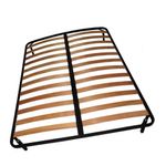 Casa si Gradina - Mobilier - Saltele si somiere - Somiere - Somiera pat Qualitysom, metalica, dubla, cu picioare, 200 x 145 cm - Infinity.ro