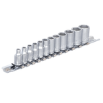 Casa si Gradina - Constructii - Scule de mana si unelte - Chei si truse chei - 188H6P12 Set de capete chei tubulare 1/4'' pe sina /12pcs - Infinity.ro