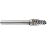 Casa si Gradina - Constructii - Scule electrice si accesorii - Accesorii pentru frezare - 1031761 Freza din carbura de tungsten forma L - conica cu cap rotunjit, tais simplu, tip C, DIM 10, Coada 6 - Infinity.ro