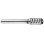 Casa si Gradina - Constructii - Scule electrice si accesorii - Accesorii pentru frezare - 1031641 Freza din carbura de tungsten forma C - cilindrica cu cap rotunjit, tais simplu, tip C, DIM 4, Coada 6 - Infinity.ro