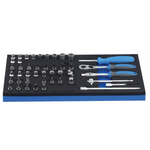 Casa si Gradina - Constructii - Scule de mana si unelte - Chei si truse chei - 964/5SOS Set de capete chei tubulare si accesorii 1/4'' in modul SOS / 45 piese - 621057 - Infinity.ro