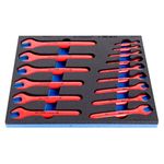 Casa si Gradina - Constructii - Scule de mana si unelte - Chei si truse chei - 964VDE1 Set de chei fixe simple izolate la 1000 V in modul SOS, DIM 6 - 24 / 15 piese -  621782 - Infinity.ro