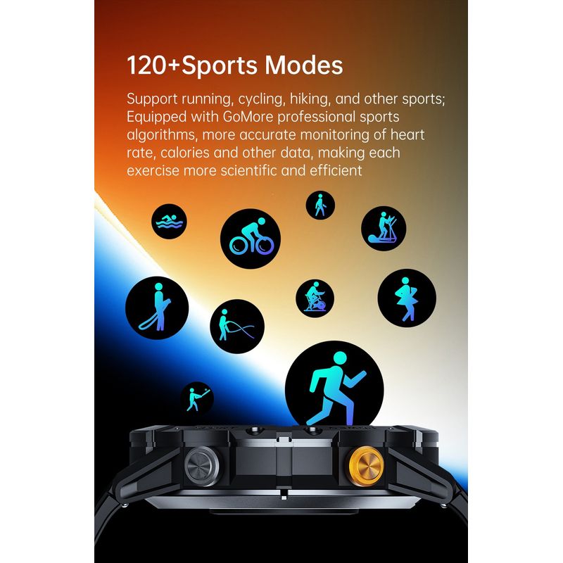 Laptop, Telefoane si Tablete - Wearables si gadgeturi - Wearables - Smartwatch-uri - Smartwatch Singlait SG29 pentru Bărbați | GPS Integrat, Monitorizare Cardiacă 24/7,  100+ Moduri Sportive - Infinity.ro