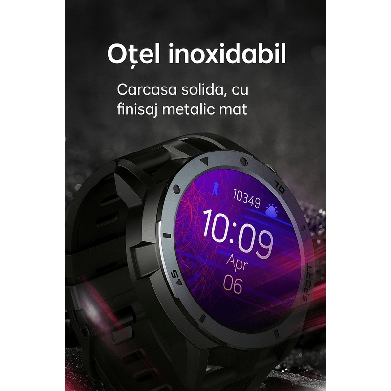 Laptop, Telefoane si Tablete - Wearables si gadgeturi - Wearables - Smartwatch-uri - Smartwatch Singlait SG29 pentru Bărbați | GPS Integrat, Monitorizare Cardiacă 24/7,  100+ Moduri Sportive - Infinity.ro