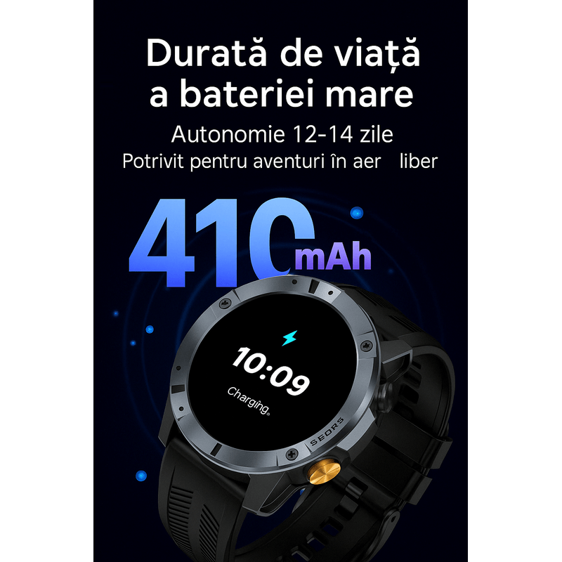 Laptop, Telefoane si Tablete - Wearables si gadgeturi - Wearables - Smartwatch-uri - Smartwatch Singlait SG29 pentru Bărbați | GPS Integrat, Monitorizare Cardiacă 24/7,  100+ Moduri Sportive - Infinity.ro