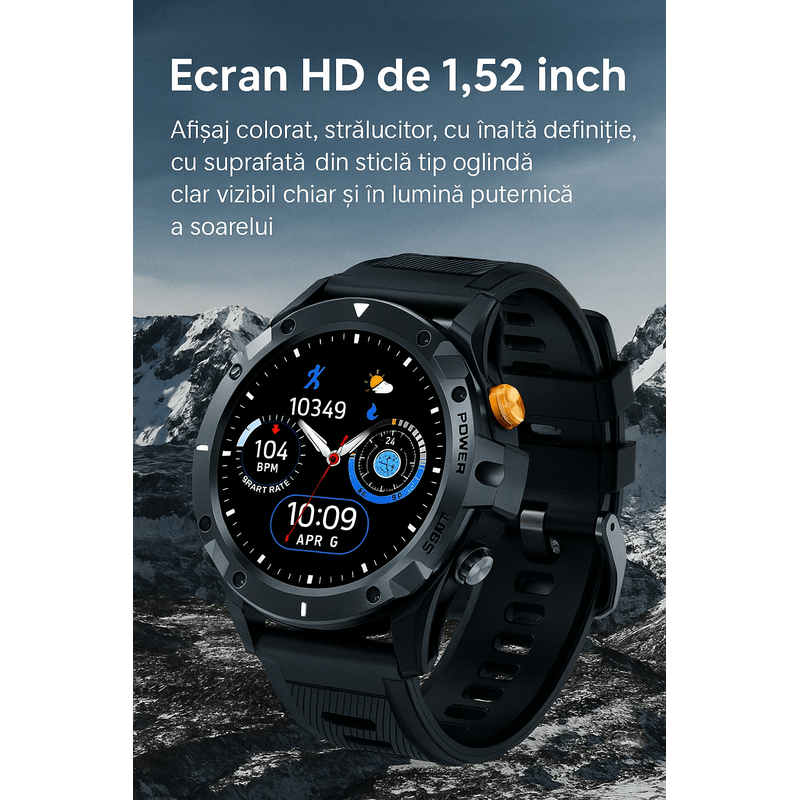 Laptop, Telefoane si Tablete - Wearables si gadgeturi - Wearables - Smartwatch-uri - Smartwatch Singlait SG29 pentru Bărbați | GPS Integrat, Monitorizare Cardiacă 24/7,  100+ Moduri Sportive - Infinity.ro