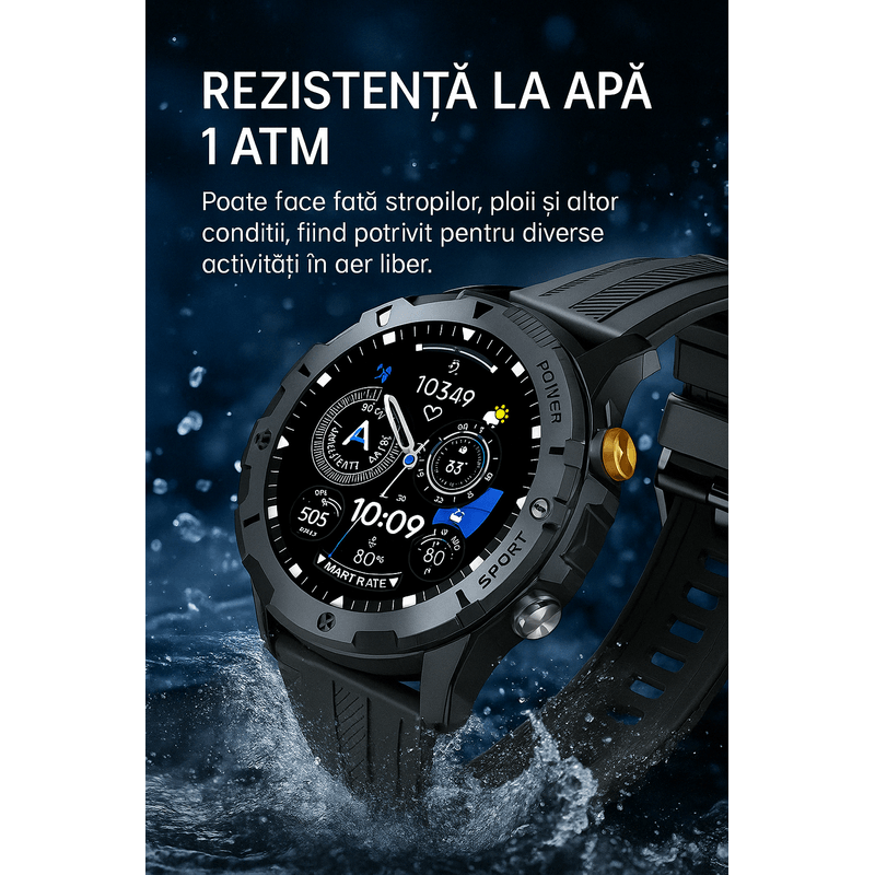 Laptop, Telefoane si Tablete - Wearables si gadgeturi - Wearables - Smartwatch-uri - Smartwatch Singlait SG29 pentru Bărbați | GPS Integrat, Monitorizare Cardiacă 24/7,  100+ Moduri Sportive - Infinity.ro