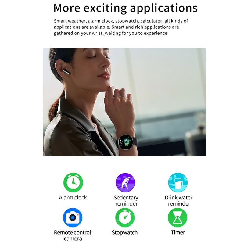 Laptop, Telefoane si Tablete - Wearables si gadgeturi - Wearables - Smartwatch-uri - Smartwatch dama, Singlait SG89 Argintiu, 2 bratari, apel voce, monitorizare activitati - Infinity.ro