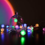 Casa si Gradina - Decoratiuni - Decoratiuni de sezon - Instalatie lumini perdea led, 1m, 144 becuri, multicolor, 8 programe - Infinity.ro