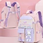 Carti si Birotica - Rechizite - Rucsacuri si genti scolare - Rucsac Mercaton din Material Oxford cu Jucarie de Plus, 35 L, Bretele Captusite, 45x32x17 cm, Roz cu Mov - Infinity.ro