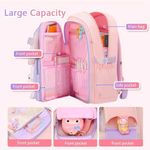 Carti si Birotica - Rechizite - Rucsacuri si genti scolare - Rucsac Mercaton din Material Oxford cu Jucarie de Plus, 35 L, Bretele Captusite, 45x32x17 cm, Roz cu Mov - Infinity.ro