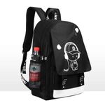 Carti si Birotica - Rechizite - Rucsacuri si genti scolare - Rucsac Mercaton din Material Oxford cu Port USB, Elemente Fosforescente, 44x27x16 cm, Negru - Infinity.ro