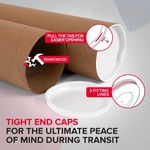 Carti si Birotica - Rechizite - Pictura si desen - Pensule si accesorii pictura - Tub din Carton pentru Protectie si Transport Folii, Proiecte si Printuri, Lungime 150 cm, Ø 76mm, Grosime 3 mm, Maro - Infinity.ro