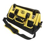 Casa si Gradina - Constructii - Depozitare, transport si protectie - Organizatoare si cutii scule - Geanta scule, cu maner de cauciuc si curea transport, textil, 41x24x30 cm, Crownman - Infinity.ro