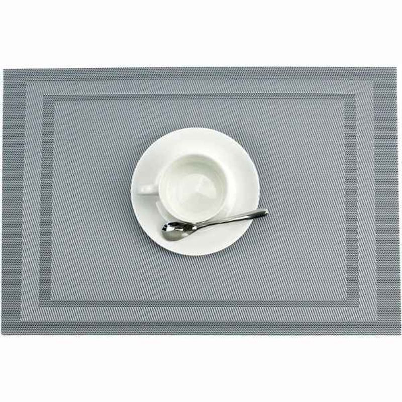 Casa si Gradina - Textile si covoare - Textile bucatarie - Servete si naproane - Napron Mercaton pentru Masa, PVC, Rezistent la Caldura, 30 x 45 cm, Gri - Infinity.ro
