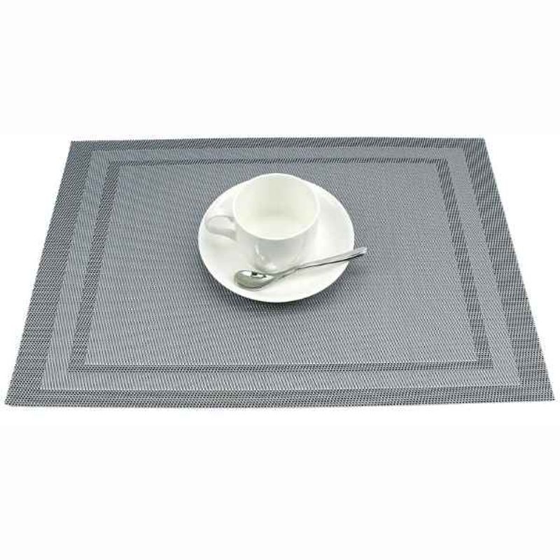 Casa si Gradina - Textile si covoare - Textile bucatarie - Servete si naproane - Napron Mercaton pentru Masa, PVC, Rezistent la Caldura, 30 x 45 cm, Gri - Infinity.ro