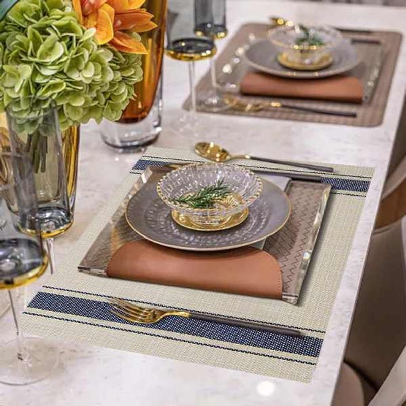 Casa si Gradina - Textile si covoare - Textile bucatarie - Servete si naproane - Napron de Masa Mercaton din PVC, Rezistent la Apa, Dreptunghiular, 30×45 cm, Bej - Infinity.ro