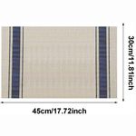 Casa si Gradina - Textile si covoare - Textile bucatarie - Servete si naproane - Napron de Masa Mercaton din PVC, Rezistent la Apa, Dreptunghiular, 30×45 cm, Bej - Infinity.ro