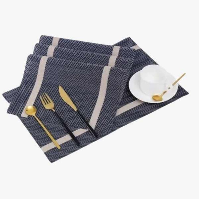 Casa si Gradina - Textile si covoare - Textile bucatarie - Servete si naproane - Napron de Masa Mercaton din PVC, Rezistent la Apa, Dreptunghiular, 30×45 cm, Bleumarin - Infinity.ro