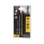 Casa si Gradina - Constructii - Scule electrice si accesorii - Seturi si accesorii pentru gaurit si insurubat - Trusa burghie cu coada cilindrica pentru masini electrice cu acumulatori 3 piese - Infinity.ro