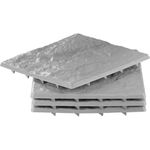 Casa si Gradina - Gradina si terasa - Mobilier exterior - Accesorii pentru gradina - Paviment pentru poteca gradina, set 4 buc, PP, efect piatra, gri, 30x30 cm, Strend Pro - Infinity.ro