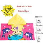 Jucarii, Copii si Bebe - Igiena si ingrijire - Baia bebelusului - Prosoape si halate de baie copii - Prosop de Baie Mercaton, Pentru Copii, Tip Halat, din Microfibra, Model cu Sirena, 250 g/m², 58 x 57 cm - Infinity.ro